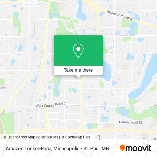 Amazon Locker-Rana map