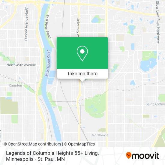 Mapa de Legends of Columbia Heights 55+ Living