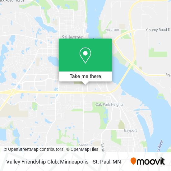 Valley Friendship Club map
