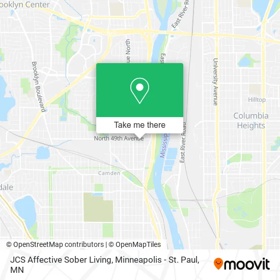 JCS Affective Sober Living map