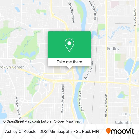 Mapa de Ashley C. Keesler, DDS