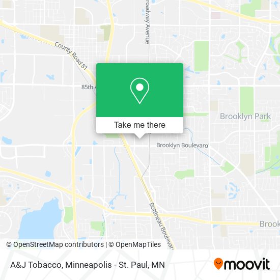 A&J Tobacco map