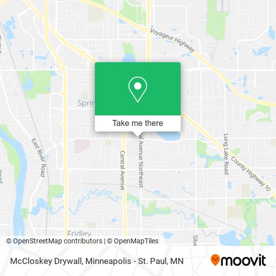 McCloskey Drywall map