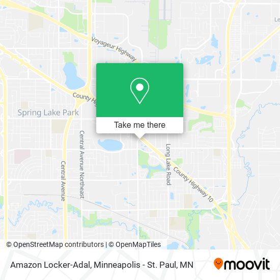 Amazon Locker-Adal map