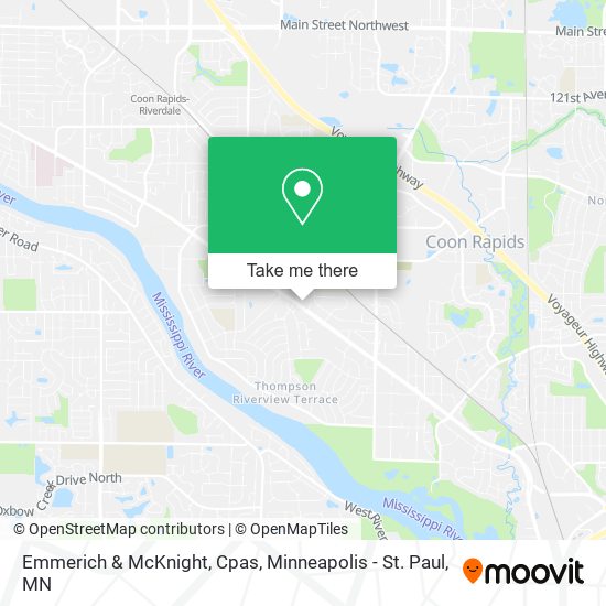 Mapa de Emmerich & McKnight, Cpas