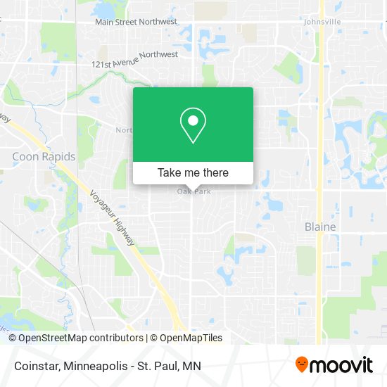 Coinstar map