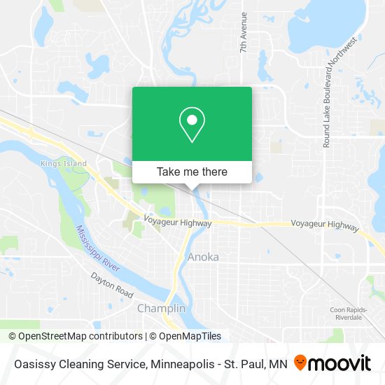 Mapa de Oasissy Cleaning Service