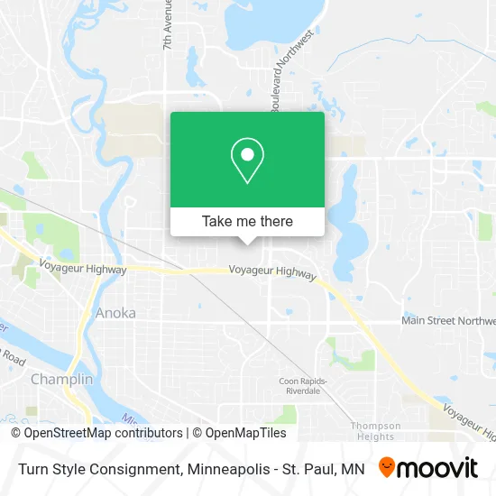 Turn Style Consignment map