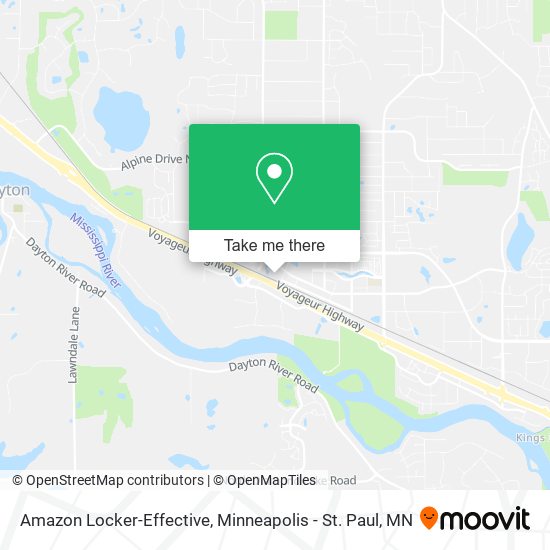Amazon Locker-Effective map
