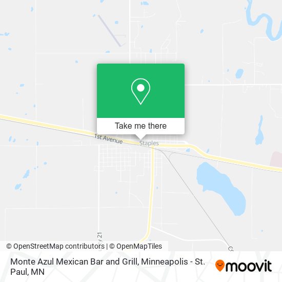 Mapa de Monte Azul Mexican Bar and Grill