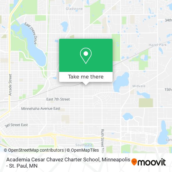 Academia Cesar Chavez Charter School map