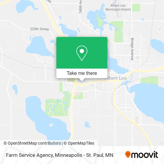 Mapa de Farm Service Agency