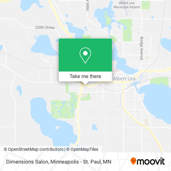 Dimensions Salon map