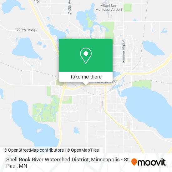 Shell Rock River Watershed District map