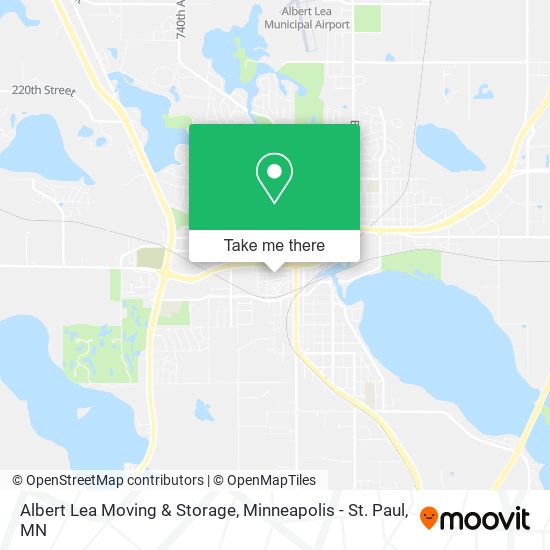 Albert Lea Moving & Storage map