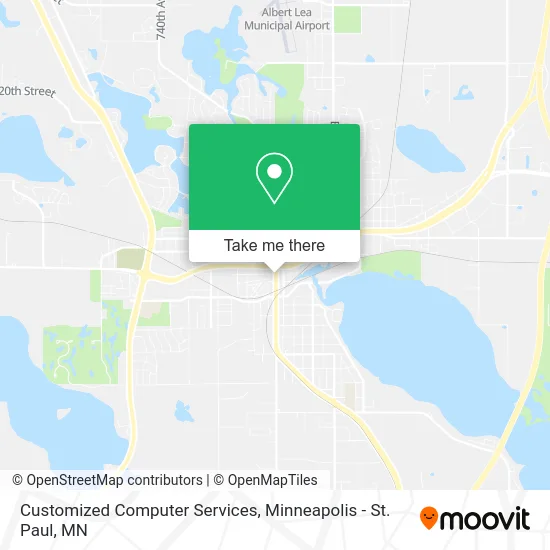 Customized Computer Services map