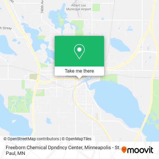 Mapa de Freeborn Chemical Dpndncy Center