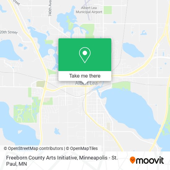Freeborn County Arts Initiative map