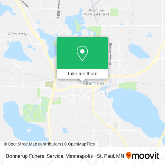 Mapa de Bonnerup Funeral Service