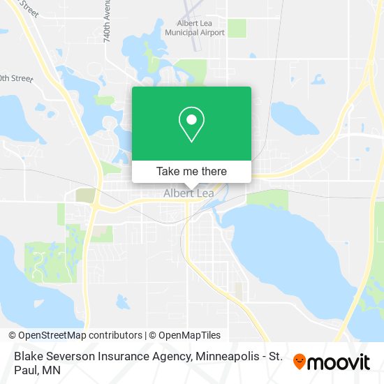 Blake Severson Insurance Agency map