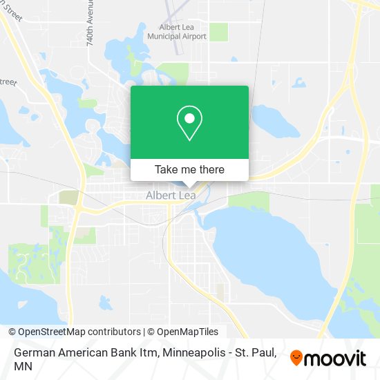 Mapa de German American Bank Itm