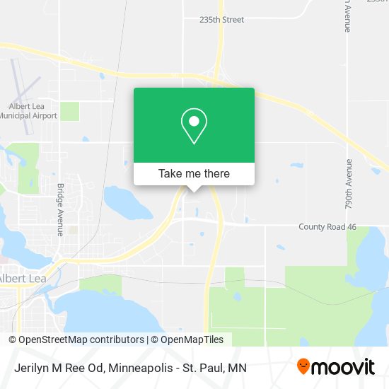 Jerilyn M Ree Od map