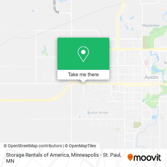 Storage Rentals of America map