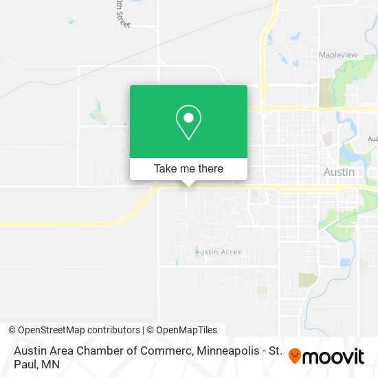 Austin Area Chamber of Commerc map