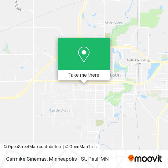 Carmike Cinemas map