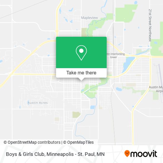 Boys & Girls Club map