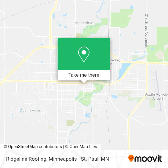 Ridgeline Roofing map