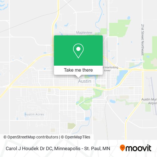 Carol J Houdek Dr DC map