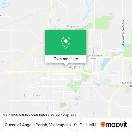 Queen of Angels Parish map