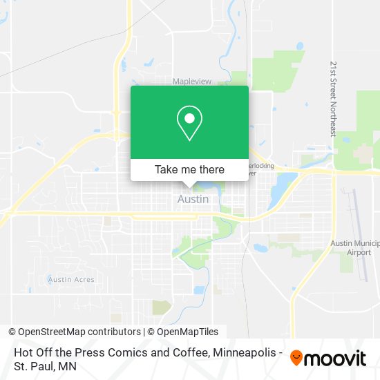 Hot Off the Press Comics and Coffee map
