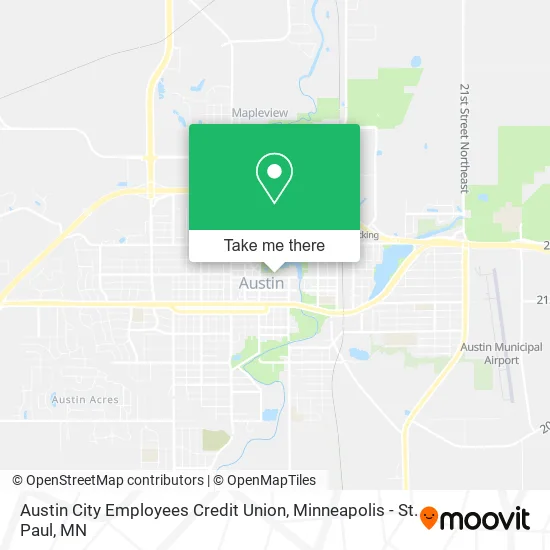 Mapa de Austin City Employees Credit Union