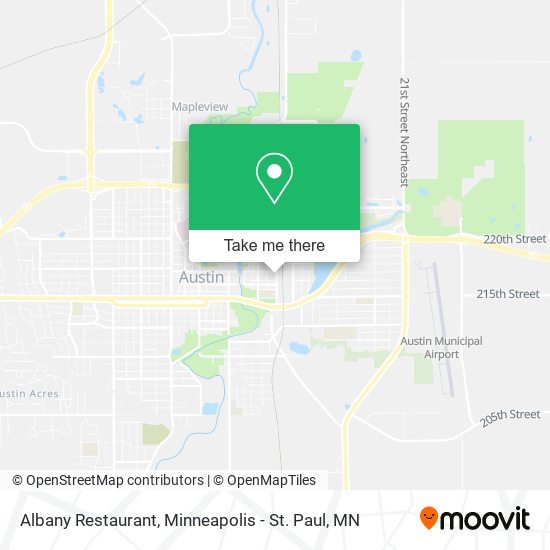 Albany Restaurant map