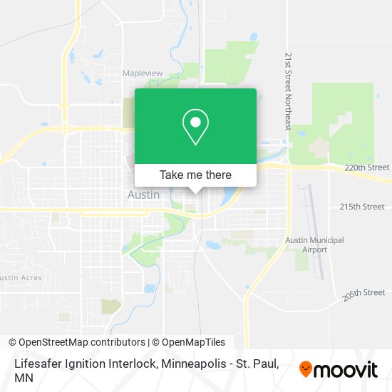 Lifesafer Ignition Interlock map