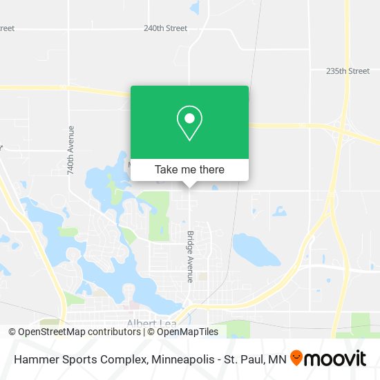 Hammer Sports Complex map