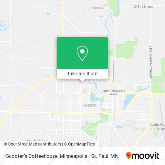 Scooter's Coffeehouse map