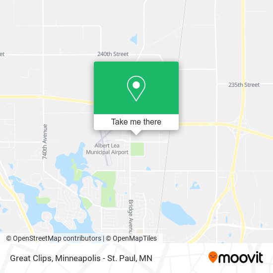 Great Clips map