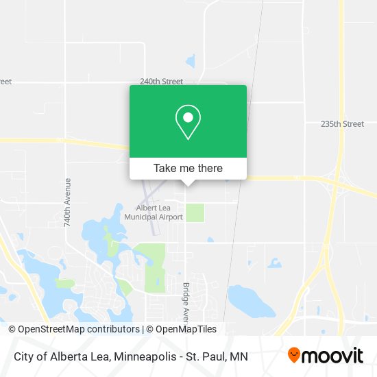 Mapa de City of Alberta Lea
