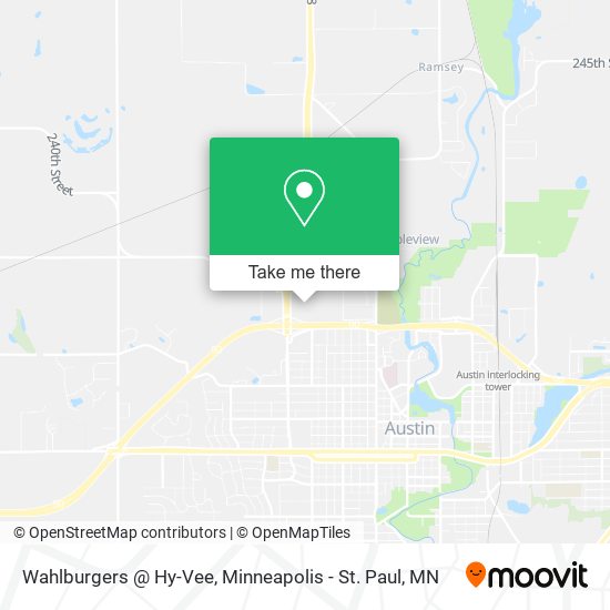 Mapa de Wahlburgers @ Hy-Vee