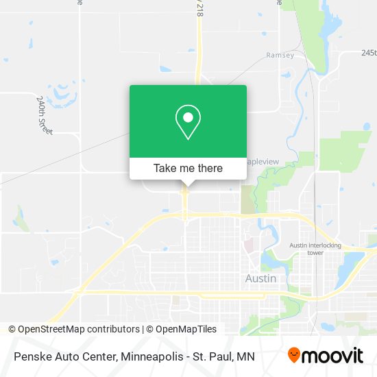 Mapa de Penske Auto Center