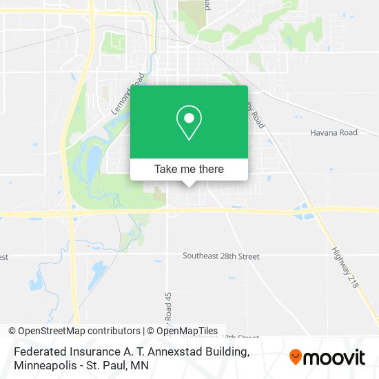 Federated Insurance A. T. Annexstad Building map