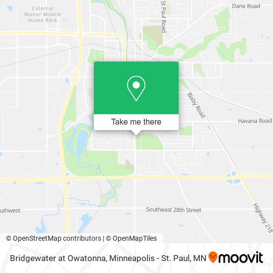 Bridgewater at Owatonna map