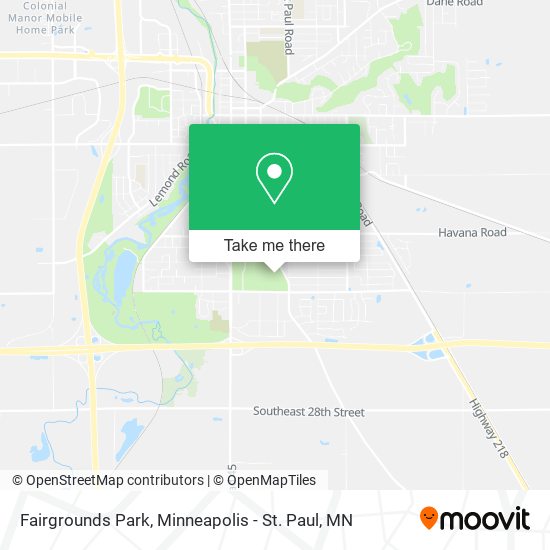 Mapa de Fairgrounds Park