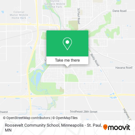 Mapa de Roosevelt Community School
