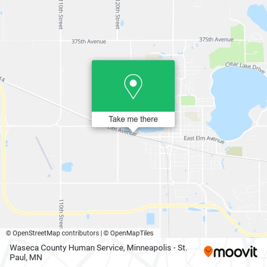 Waseca County Human Service map