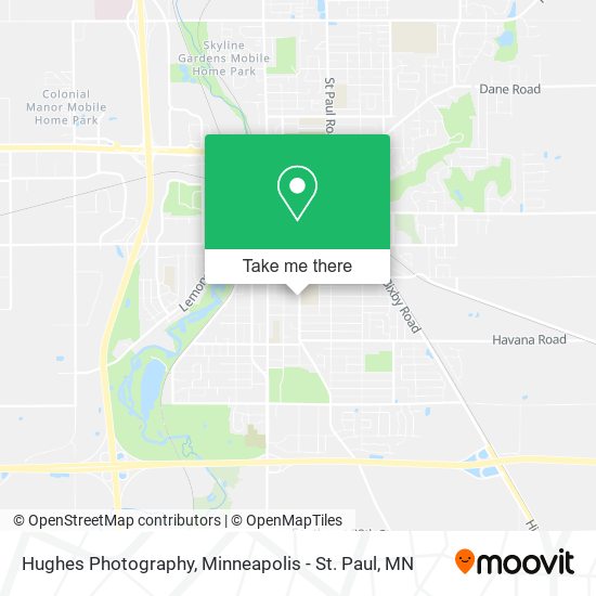 Hughes Photography map