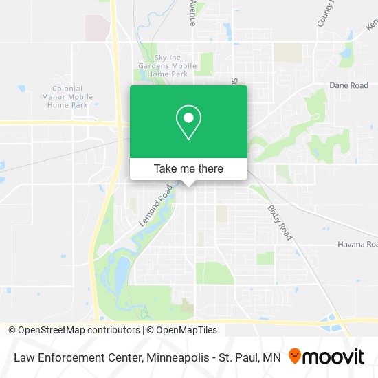 Law Enforcement Center map